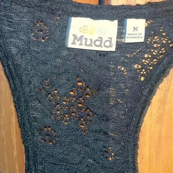 Mudd black lace razorback tank top black - Picture 4 of 4